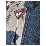 Two leaf takes, one garden rake and manual hedge