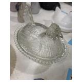 Indiana Glass clear 'Hen on a Nest' covered candy