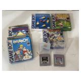 5 Game Boy game cartridges, 3 with original boxes