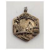 Silver Gold tone Disneyland pendant marked 925