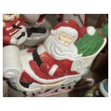 Grand Venture blow mold Santa on Sleigh 35' tall