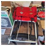 Red universal hiking backpack