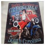 Harley Greenville metal sign 13in x 9.5in