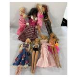group of vintage Mattel Barbie dolls 1980-90s 8