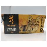 Browning 22-250 REM 50 Gr 20 rounds