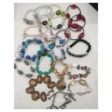 Stretchy and charm bracelets