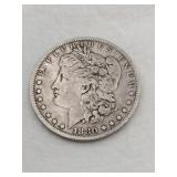 1880 Morgan silver dollar