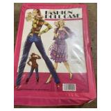 Fashion doll case with Barbie and clothing