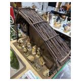 Christmas nativity set plastic figuresmarked italy
