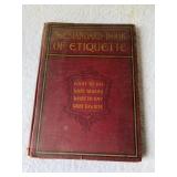 Three 1900 books, The Standard Book of Etiquette,