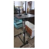 2 Hospital bed side table with lamps