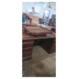 Large wooden office desk (needs some assembly