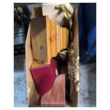 Various ornate shelving, accents, wall decor, and