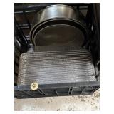 27 Aluminum baking pans and 3' deep Springform