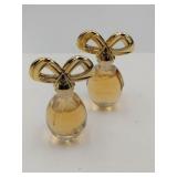2 white diamond miniature cologne