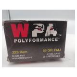 WPA polyformance .223 REM 55 gr FMJ 20 rounds