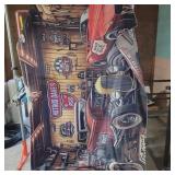 Hot rod fabric wall hanging 56 x 75