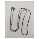 Silver chain marked 925 .100oz