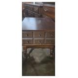 Laminate top end table with single drawer