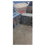 Nut and bolt organizers with contents