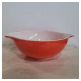 4qt red Pyrex nesting bowl 444