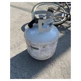 20-pound steel propane tank