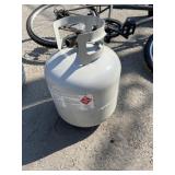 20-pound steel propane tank