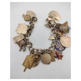 1/20 12k GF charm bracelet marked same 2.035oz