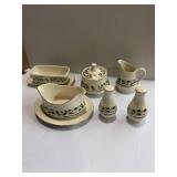 Holly holiday home for the holidays condiment set