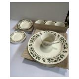 Home for the holidays holly holiday dinner set