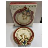 Fitz and Floyd florentine holiday canapï¿½ plate