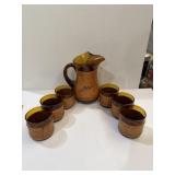 Spanish hand-blown amber glass sangria 7