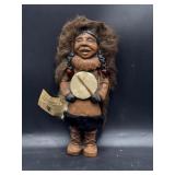 11' handmade 'Nuni' Alaskan Eskimo doll with real