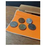 5 VERY UNIQUE FOREIGN COINS CAME FROM AN ESTASTE