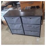 6 fabric storage unit/dresser