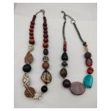 Chunky beaded necklaces