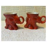 Two 1996 Nixon Agnew, Frankoma GOP elephant mug.