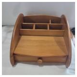 Wood desk organizer