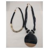 Black/gold  statement piece necklaces