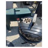 Miniature charcoal, grill and step two outdoor