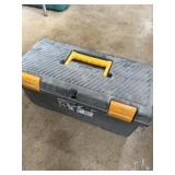 Rubbermaid toolbox with contents