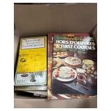Large assortment of cook books, recipes books and