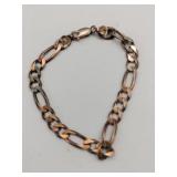 Silver Figaro bracelet marked 925 .450oz