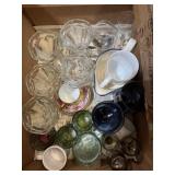 Wine glass assortment, dessert cups and more (in