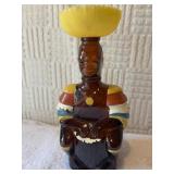 Vintage old, oak, rum, limbo drummer bottle.