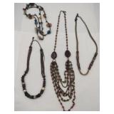 beaded rope necklaces