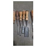 Wood working chisels , Stanley,  Ben hur , and
