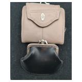 2 vintage change purse women's wallet