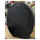 Umbra Loft Puzzle Cameo Silhouette Bookend 9'