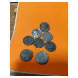 A GROUP OF 8 COLLECTABLE VERY OLD WHEAT STEEL